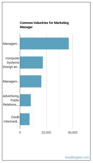 Marketing Managers industries
