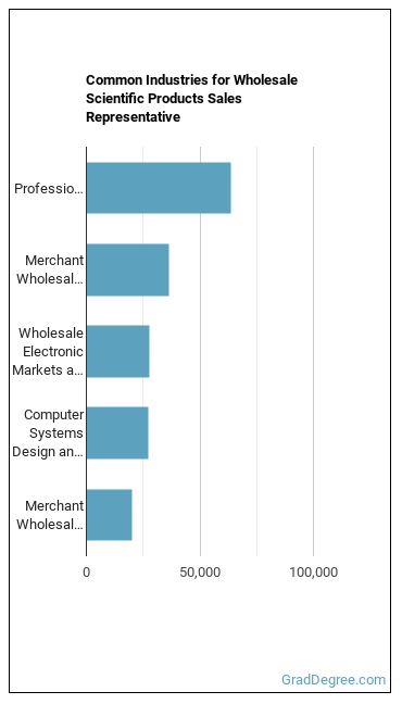 Sales Representatives, Wholesale and Manufacturing, Technical and Scientific Products industries