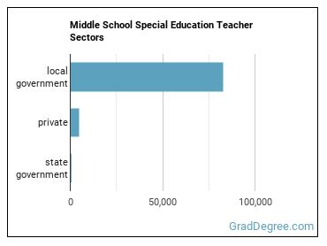 Special Education Teachers, Middle School sectors