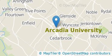 Location of Arcadia University
