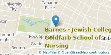 Location of Barnes-Jewish College Goldfarb School of Nursing