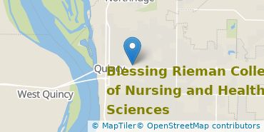 Location of Blessing Rieman College of Nursing and Health Sciences