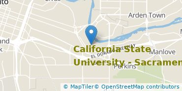 Location of California State University-Sacramento