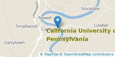 Location of California University of Pennsylvania