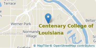 Location of Centenary College of Louisiana