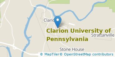 Location of Clarion University of Pennsylvania