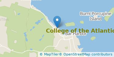 Location of College of the Atlantic