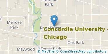 Location of Concordia University-Chicago