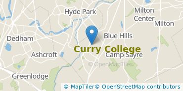 Location of Curry College