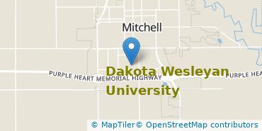 Location of Dakota Wesleyan University