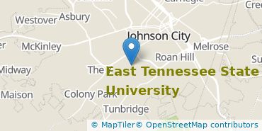 Location of East Tennessee State University