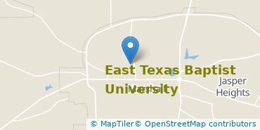 Location of East Texas Baptist University