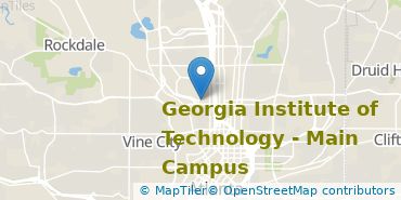 Location of Georgia Institute of Technology-Main Campus