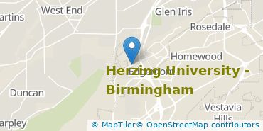 Location of Herzing University-Birmingham