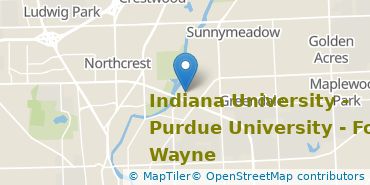 Location of Purdue University Fort Wayne
