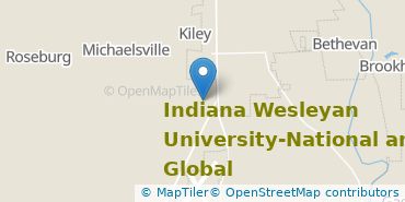 Location of Indiana Wesleyan University-National & Global