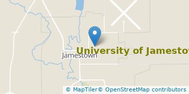 Location of University of Jamestown