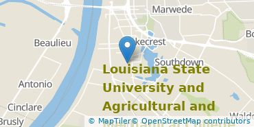 Location of Louisiana State University and Agricultural & Mechanical College