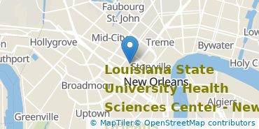 Location of Louisiana State University Health Sciences Center-New Orleans