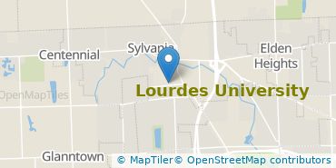Location of Lourdes University