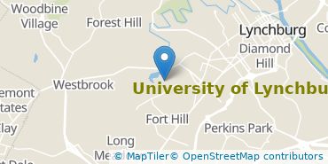 Location of University of Lynchburg