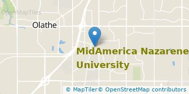 Location of MidAmerica Nazarene University