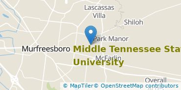 Location of Middle Tennessee State University