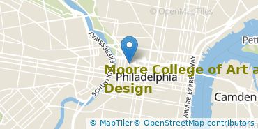 Location of Moore College of Art and Design