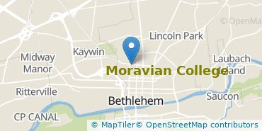 Location of Moravian University