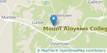 Location of Mount Aloysius College