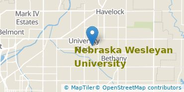 Location of Nebraska Wesleyan University