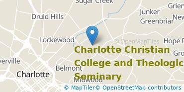 Location of Charlotte Christian College and Theological Seminary