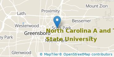 Location of North Carolina A & T State University