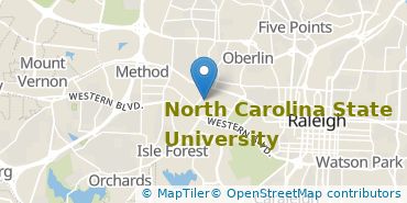 Location of North Carolina State University at Raleigh