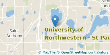 Location of University of Northwestern-St Paul
