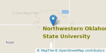 Location of Northwestern Oklahoma State University
