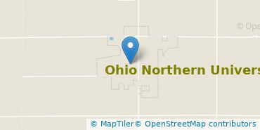 Location of Ohio Northern University