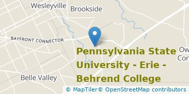 Location of Pennsylvania State University-Penn State Erie-Behrend College