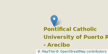 Location of Pontifical Catholic University of Puerto Rico-Arecibo
