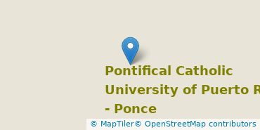 Location of Pontifical Catholic University of Puerto Rico-Ponce