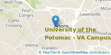 Location of University of the Potomac-VA Campus