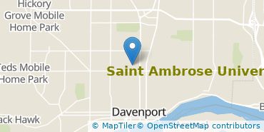 Location of Saint Ambrose University