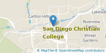Location of San Diego Christian College