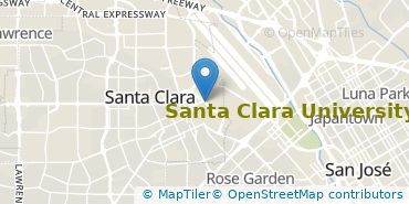 Location of Santa Clara University