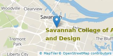 Location of Savannah College of Art and Design