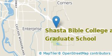 Location of Shasta Bible College and Graduate School