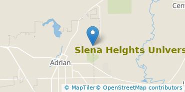 Location of Siena Heights University