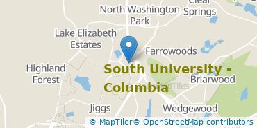 Location of South University-Columbia