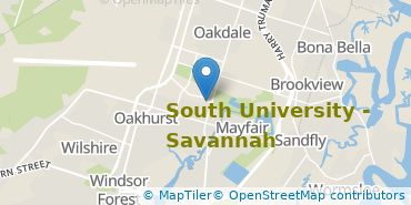 Location of South University-Savannah