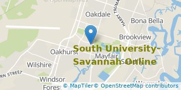 Location of South University-Savannah Online